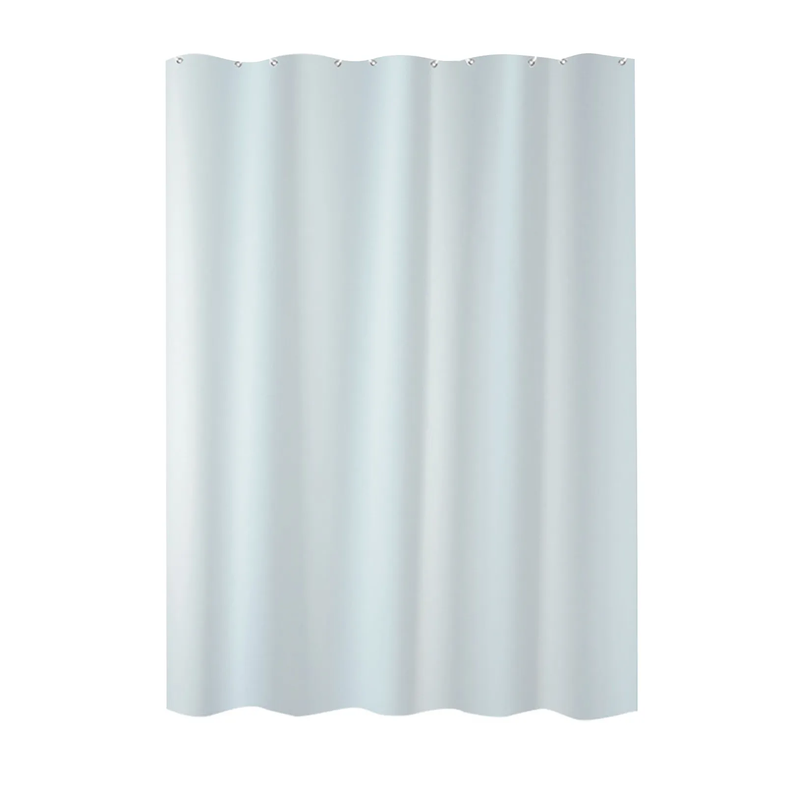 Bathroom Solid Color Bathtub Shower Curtain Liner with Magnets Heavy Duty Clear Shower Curtain Little Leaf Curtains