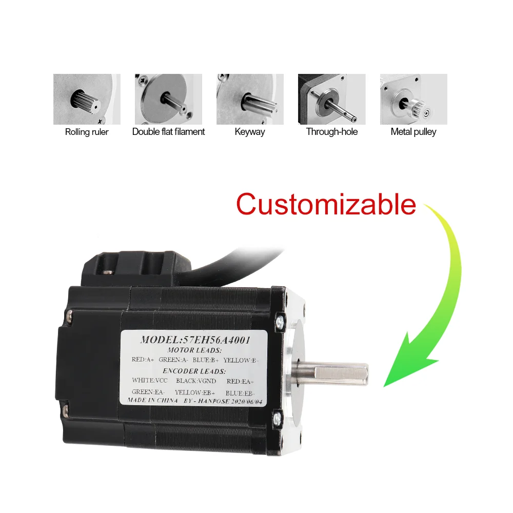 Hybrid Step-servo motor 4.0A 57EH56 57EH76A4001 NEMA23 Closed Loop
