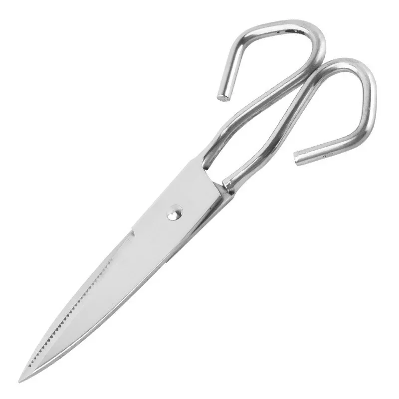 All stainless steel kitchen scissors Multifunctional household scissors Barbecue Kitchen tools