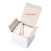 100pcs 8.5cm Wood Nail Art Wax Pencil Rhinestones Gem Picker pen Crystal Dotting Tools Manicure Decorations White NAB061 6