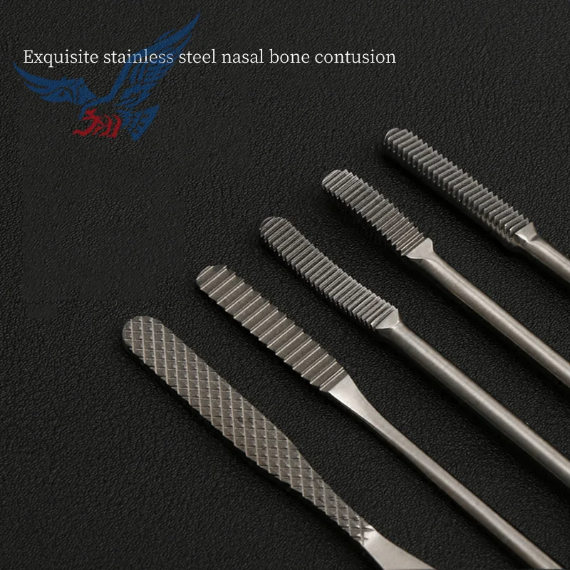 Rhinoplasty instruments stainless steel surgical tools nasal bone file straight curved curved nasal bone file beauty plastic surgical tool