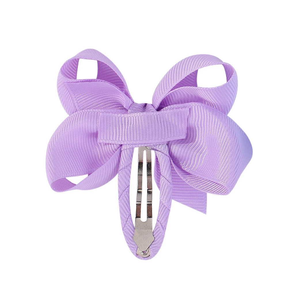 2Pcs/set Lovely Bowknot Hair Clips Girl 2.75 Inch Cheer Up Bows Grosgrain Ribbon Hairpins Baby Hair Accessories Headwear hair accessories