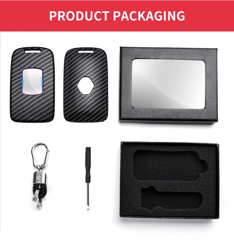 Portachiavi per auto per Renault Megane 3 Clio 4 5 Captur Trafic Kangoo Twingo Laguna Scenic 2022 copri chiave accessori per porta conchiglia - Sb40565a5a8114a82972cc35d3c770a710