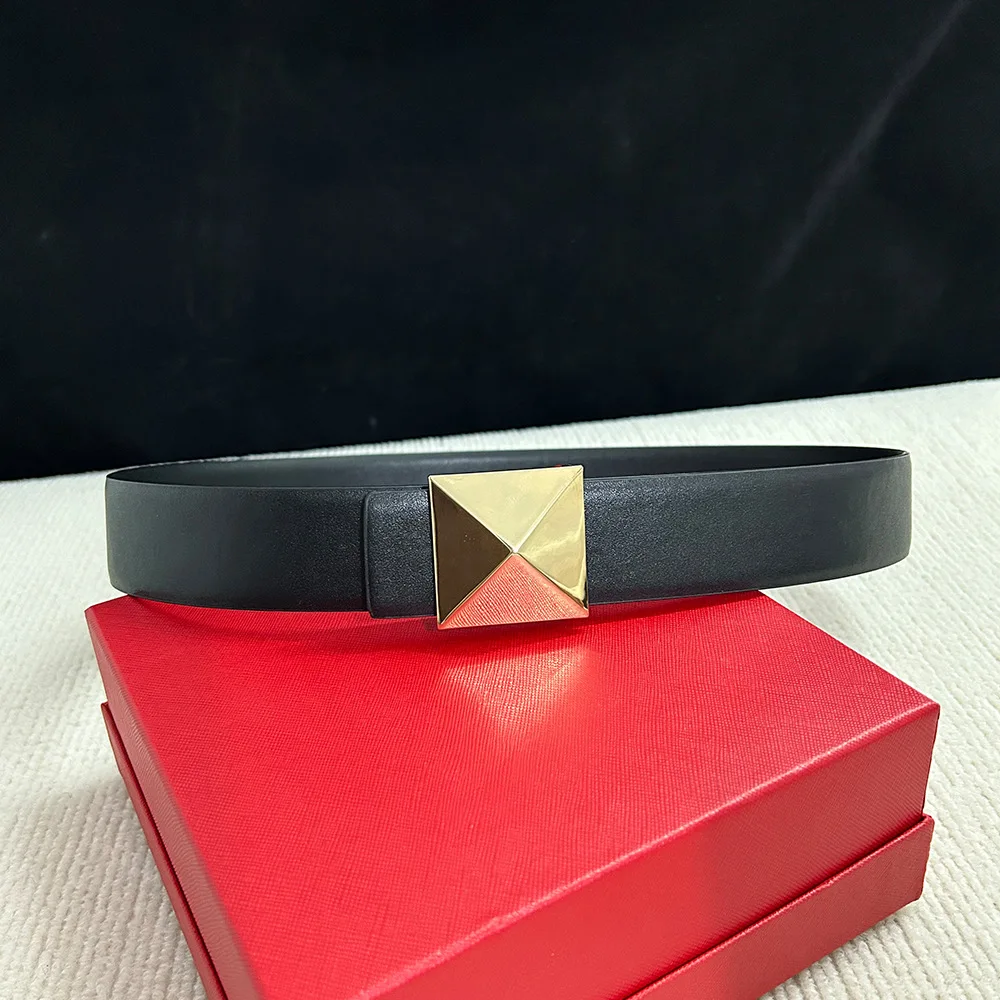 4CM Reversible Leather Women Belt for women dress