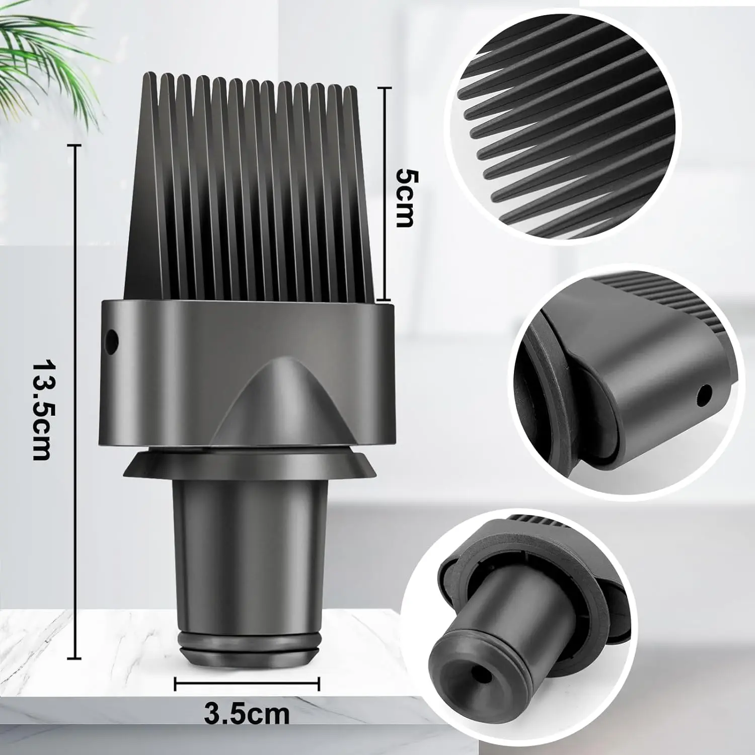 Wide Tooth Comb Attachment For Dyson Supersonic Hair Dryer HD01 HD02 HD03 HD04 HD08 (Not Suitable for Curling Irons)