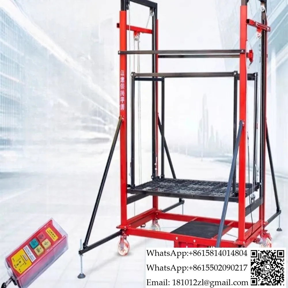 Electric scaffolding lifting platform disassembly lift home decoration site construction portable mobile hoist