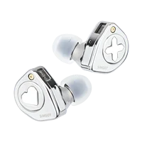 SIMGOT EW300 1DD+1Planar+1PZT Hybrid Driver IEM HIFI Earphones with Detachable Nozzles Silver-Plated OFC IEM Cable for Musician 1