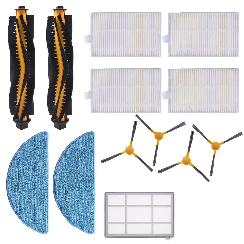 Compatible with LIECTROUX C30B XR500 E30 Proscenic 800T 830T 820S VT-5555 VT-5556 Cleaner Main Side Brush Mop Primary Filter Kit