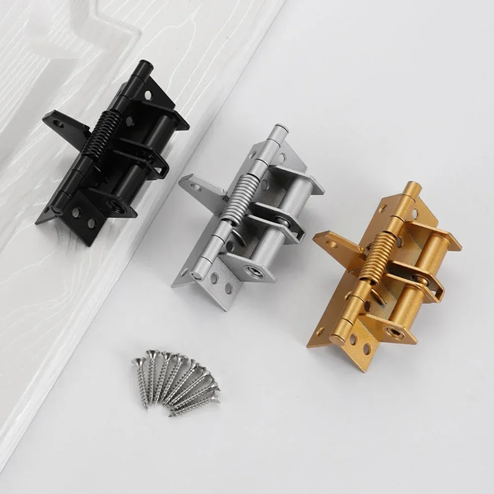 Self-closing Door Hinge Invisible 90 Degree Positioning Door Closer Heavy Duty Automatic Closing Spring Hinges Hardware