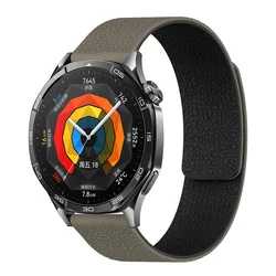 Magnetic Silicone Bracelet Watch Strap - Available in Multiple Sizes - 22mm watch strap (Black grey)