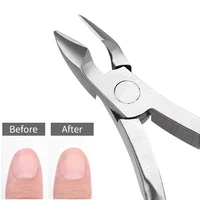 Pince à cuticules professionnelle en acier inoxydable, coupe-ongles pour Nail Art, manucure et pédicure, pince coupante, ciseaux de beauté, outils 3