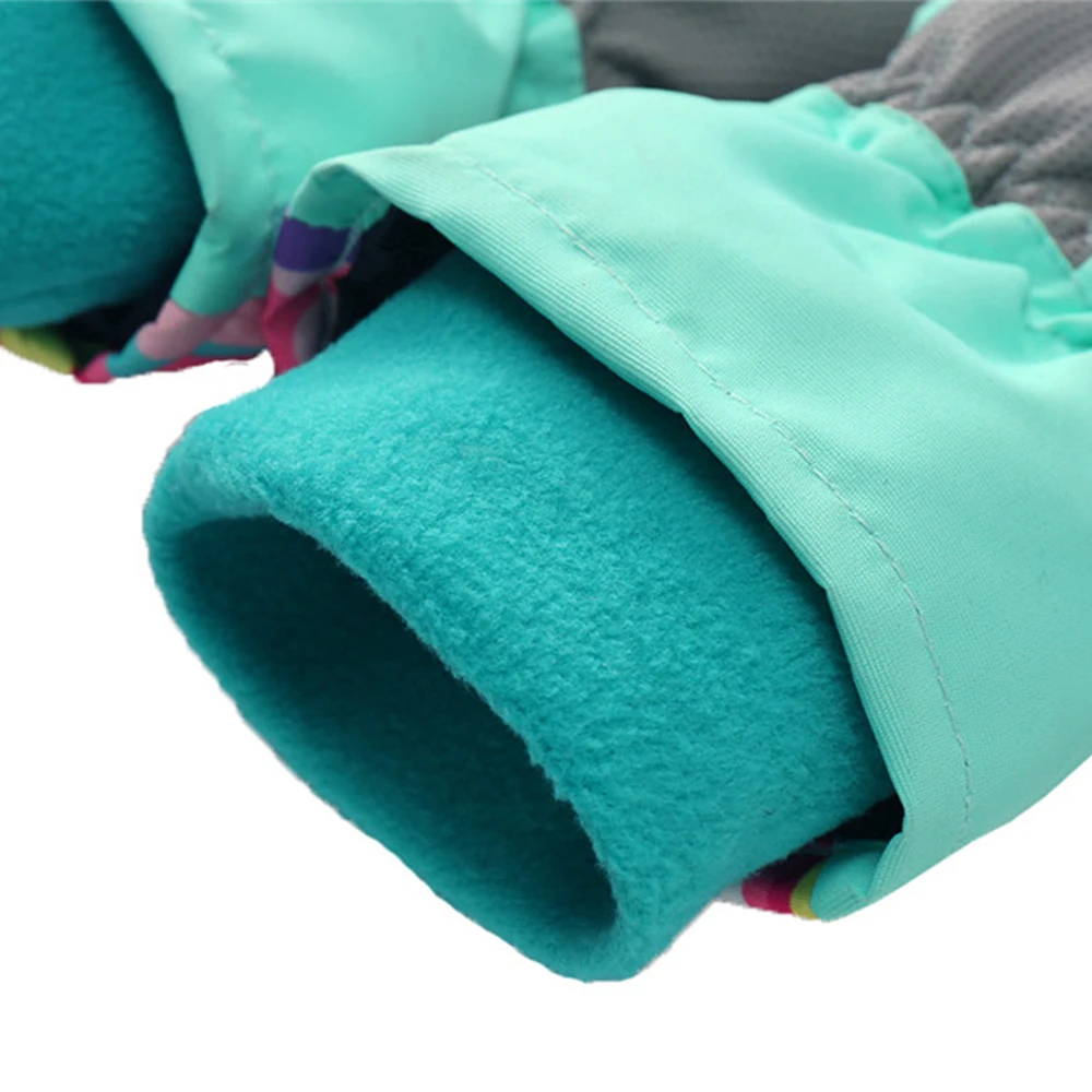 3-15T Kid Ski Gloves Waterproof Winter Warm Gloves For Boys Girls Windproof Snowboard Outdoor Skiing Motorcycle Protector