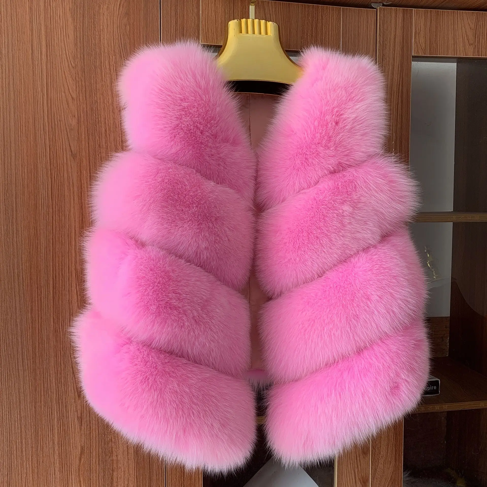 natural genuine fox fur vest pink popular real fur warm vest high quality women s autumn winter warm jacket luxury fur coat Natural genuine fox fur vest Pink popular real fur warm vest High quality women's autumn winter warm jacket Luxury fur coat