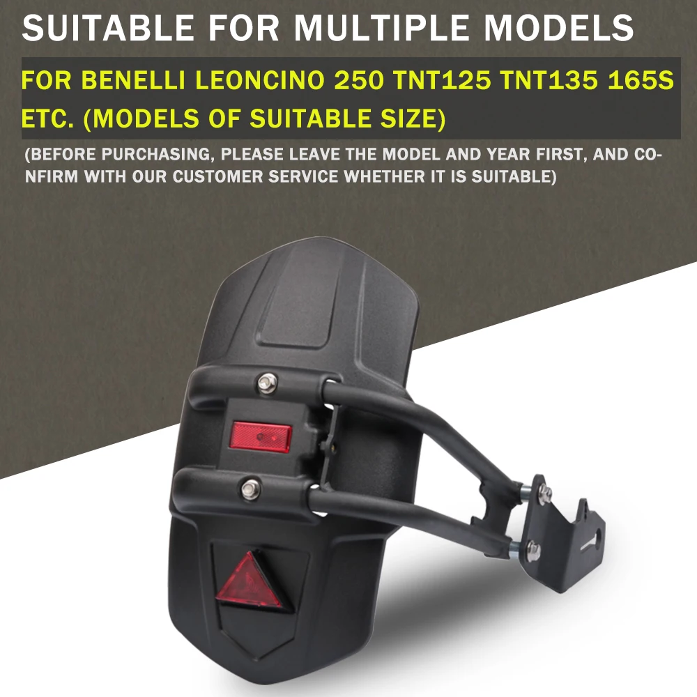 

For Benelli Leoncino 250 TNT125 2009-2019 TNT 135 2007-2017 165s Motorcycle Rear Fender Fender Mudguard Splash Protector