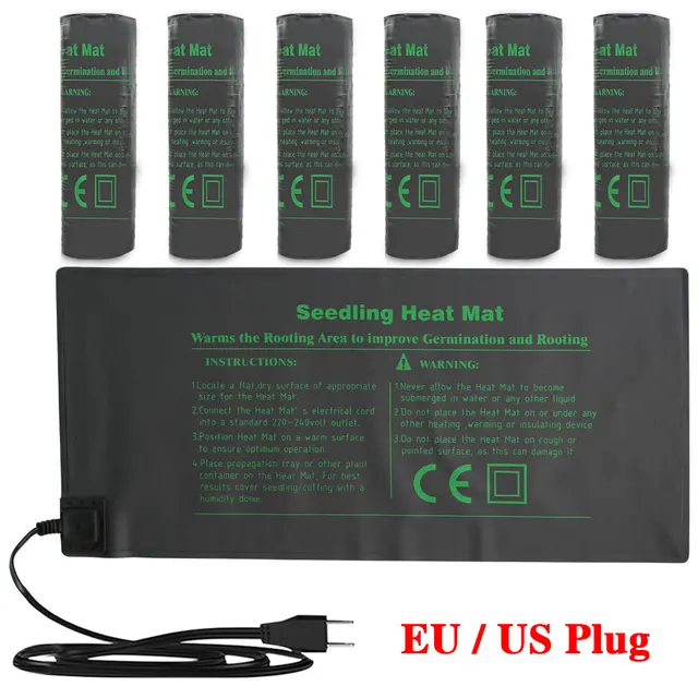Tartós Palánta Hőkezelő Szőnyeg Hüllő Brooder Fűtőpad 24X52Cm 52X52Cm 121X52Cm Vízálló Beltéri Vetőmag -Indító Növény Meleg
