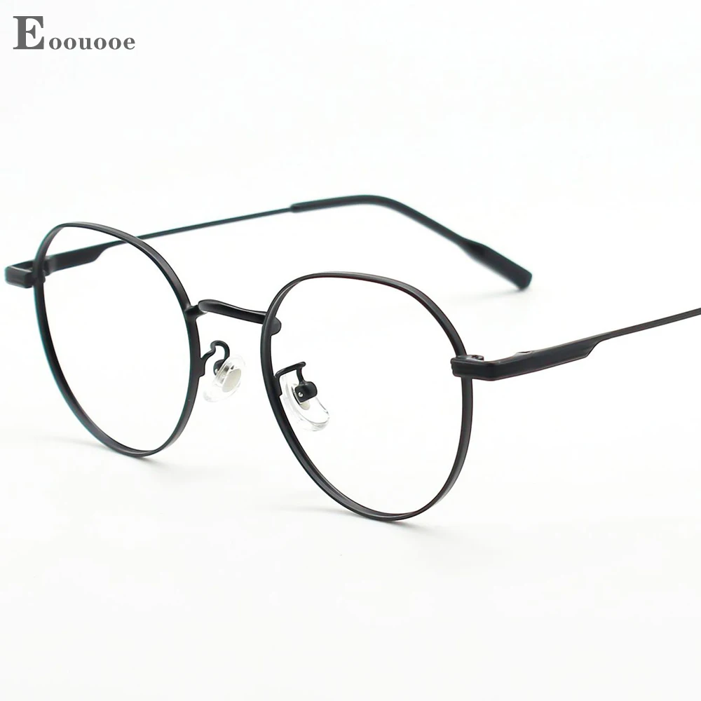 

Retro Metal Bronze Eyeglasses Round Glasses Frame Women Men Ultralight Optics Myopia Reading Optical Prescription Eyewear