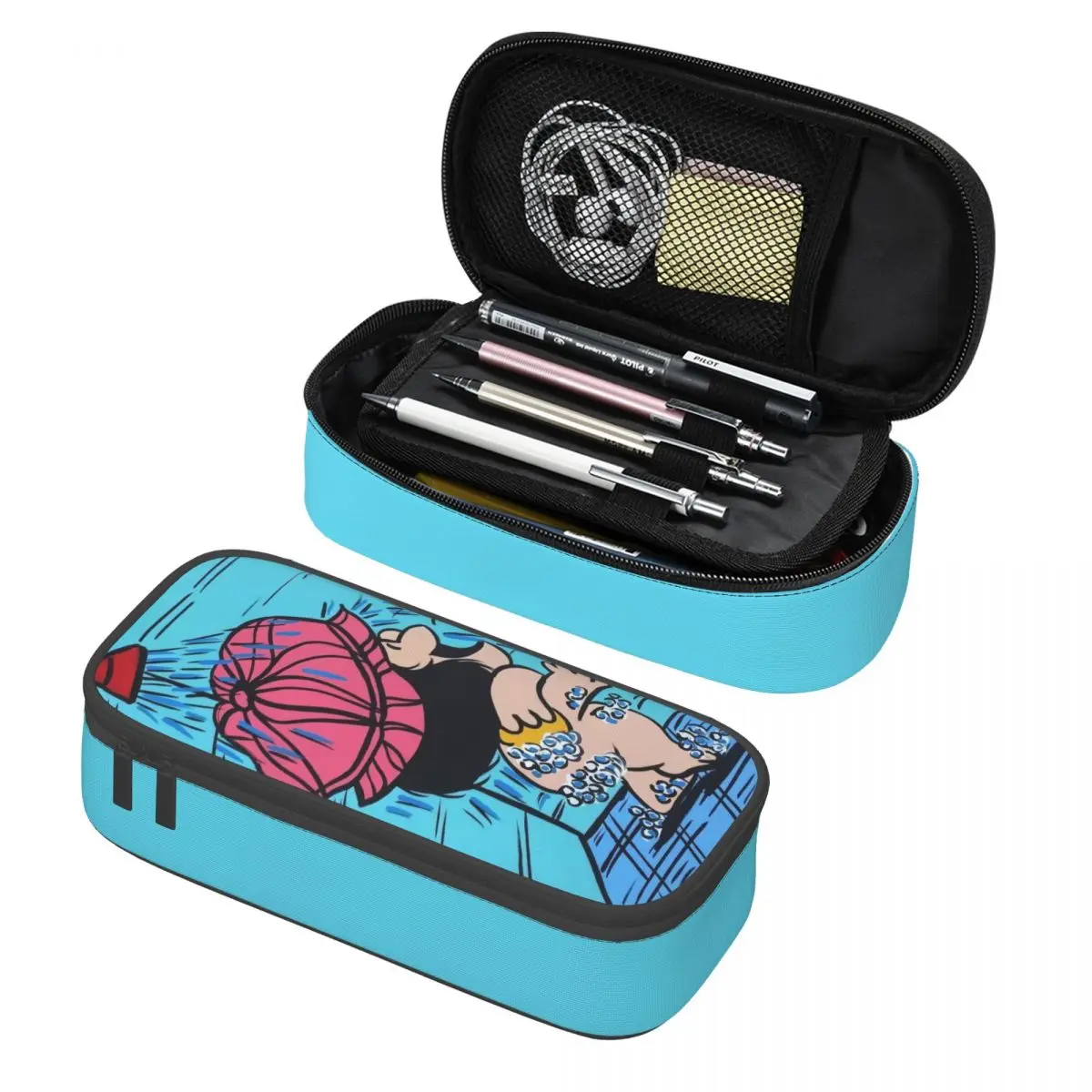 Mafalda Kawaii Vintage Quino Comic Cartoon Mang Anime Pencil Case for Boy Girl Large Storage Pen Bag Box School Supplies
