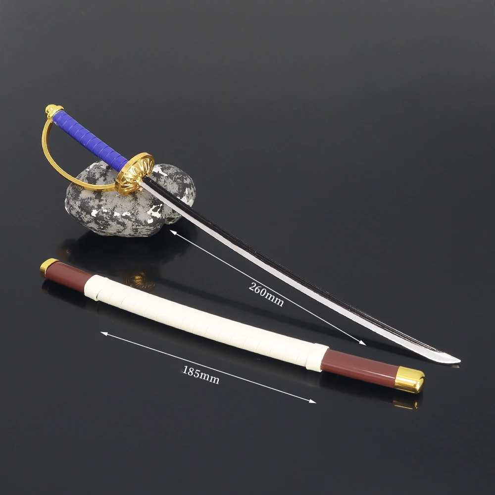 

Аниме периферийные устройства ONE Vista Rapier, 26 см (10,23 дюйма), игрушки для рукоделия, украшение с ножницей, металлическое оружие из цинкового сплава, миниатюрная модель