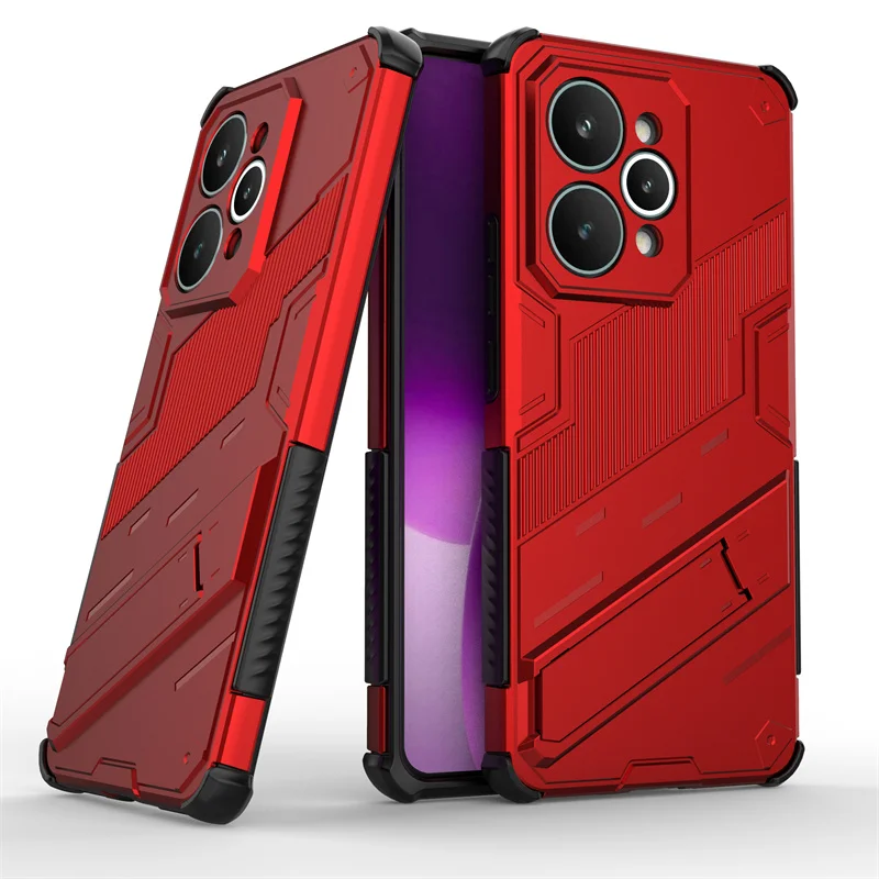 Magnetic Armor Shockproof Kickstand Phone Case - Enhanced Protection with Back Cover s