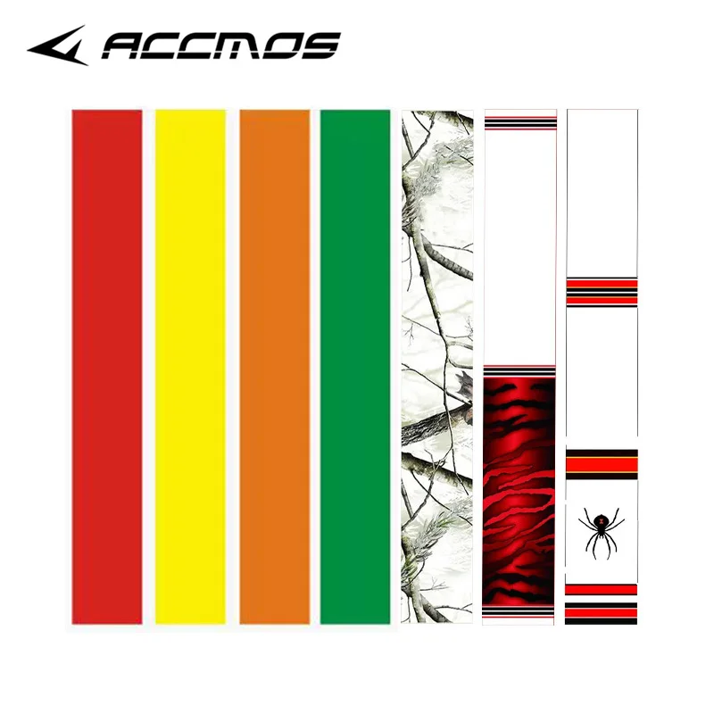14pcs/pack Arrow Wraps Stickers For OD 6-8mm Carbon/Aluminum/Fiberglass Arrow Shaft DIY Archery Accessory 2