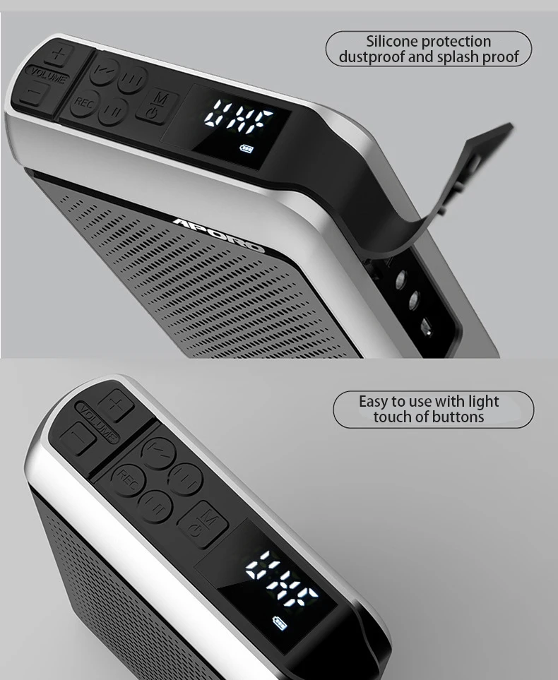 Wireless Microphone Wireless Voice Amplifier Voice Amplifier Handheld Megaphone 30W Professional Loudspeaker UHF Wireless Microphone Bluetooth Speaker Teacher School Tour Guide Yoga Meeting FM Radio Megaphone