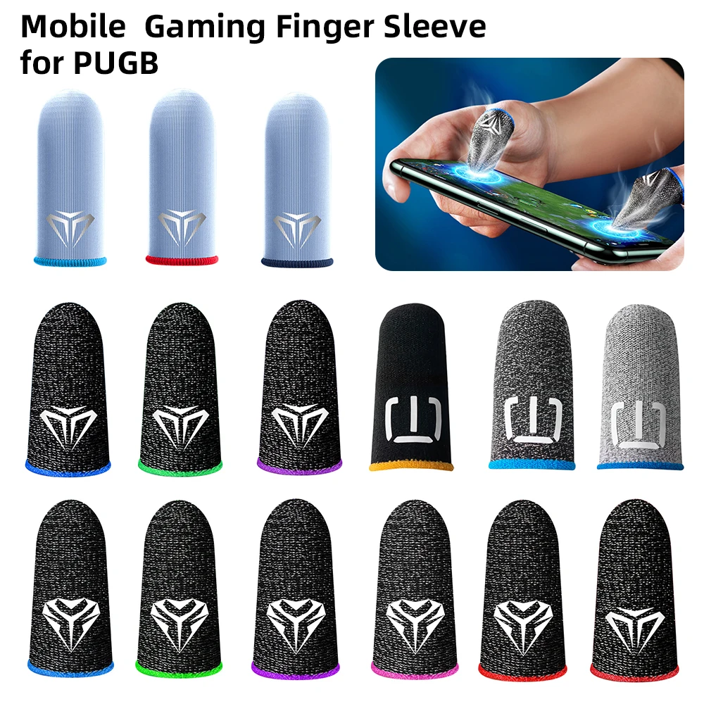 1/2pairs Mobile Game Fingertip Gloves Breathable Sweatproof Antislip