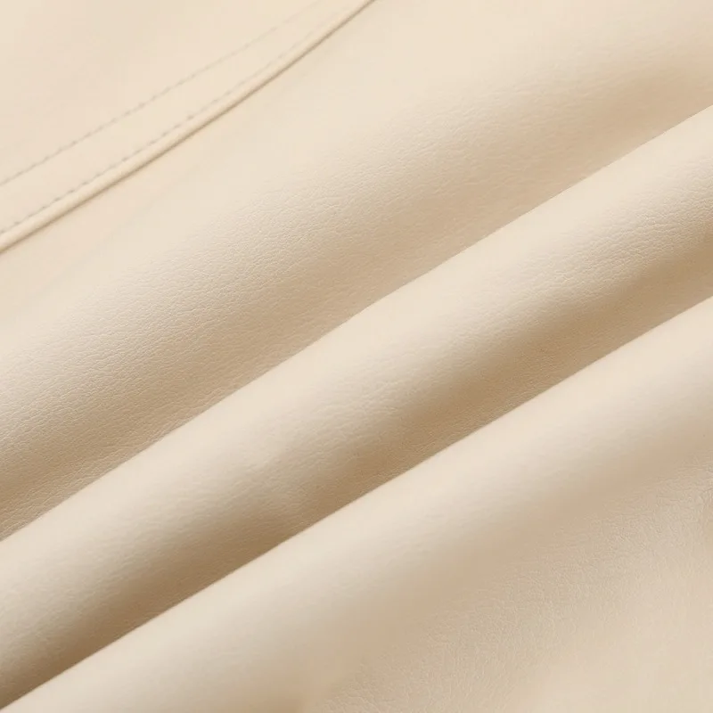 2023 Spring Autumn New Leather Coat Women Short Hip Hop Street Versatile Slim Fit Coat Female Leather Coat