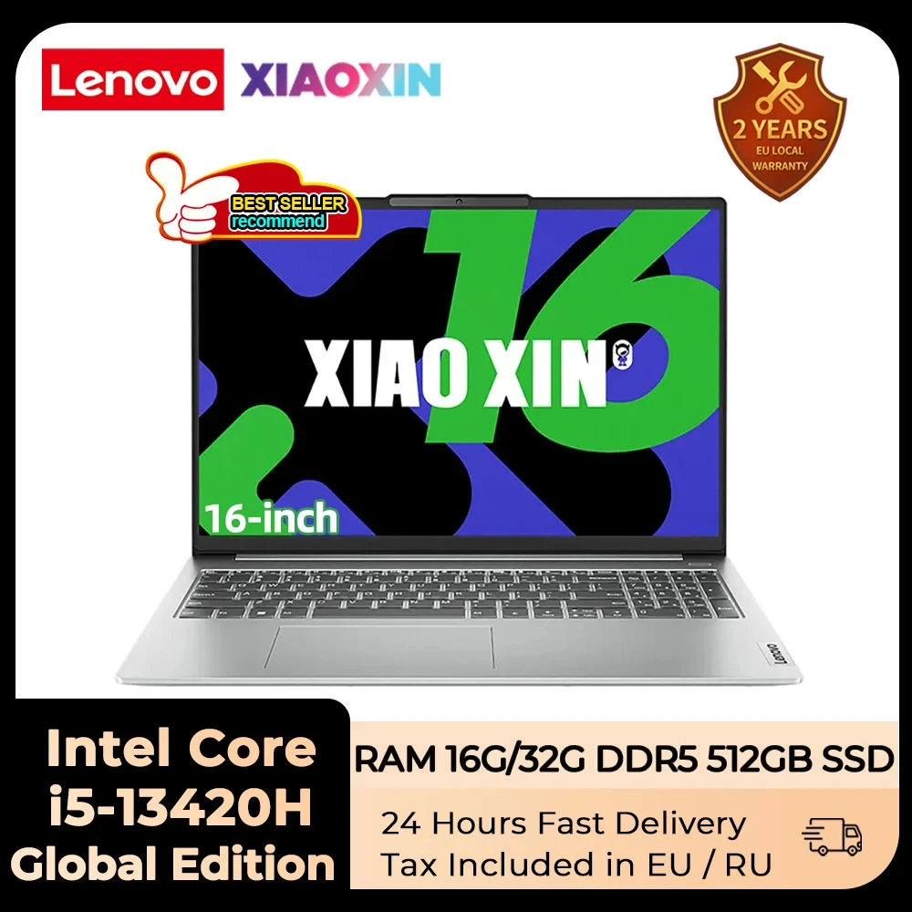 Lenovo Xiaoxin 16 2024 Laptop Intel Core i5-13420H 32GB /16GB
