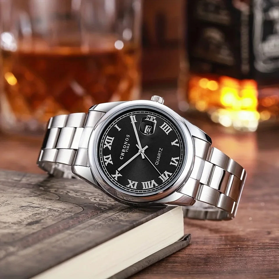 Orologio Da Polso Donna CHRONOS - Acciaio Inox, Quadrante Colorato, Impermeabile 30m, Quarzo - Foto 6