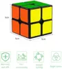 Magic Cube 2x2x2 Magic Speed Cube 2x2 Cube Smooth 3D Puzzle Toy Mini Pocket Twist Toy Educational Toys for Boys Girls Kids Adult 6