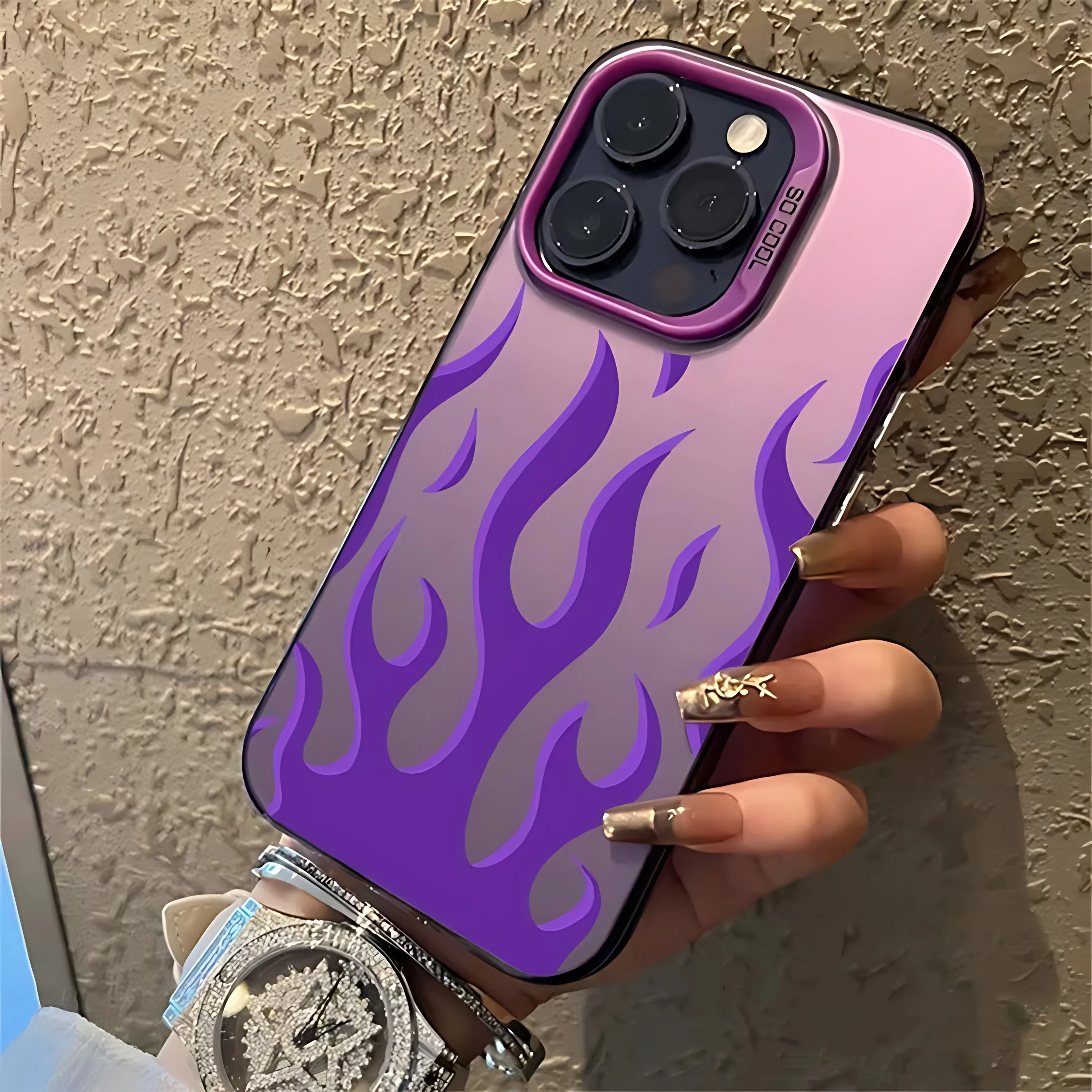 Creative Fashion Flame Fire Phone Case - Stylish Protective Cover