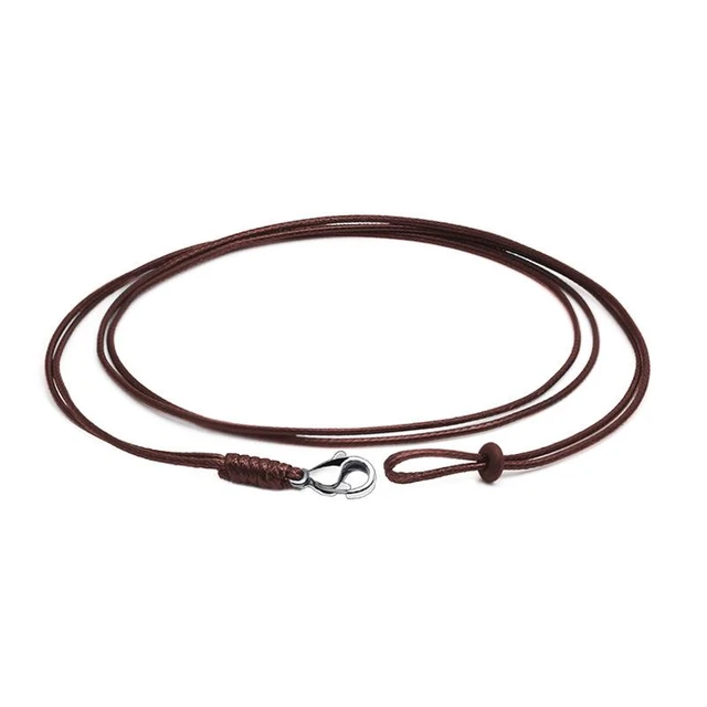 Black Leather Necklaces for Men Women 3mm Choker Braided Genuine Leather  Necklace Cord Stainless Steel Magnetic Clasp