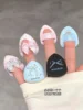Everbab 6PCS Bow Series Mini Thumb Powder Puff Set Little Finger Air Cushion Puff Concealer Blush Cute Makeup Tool 1