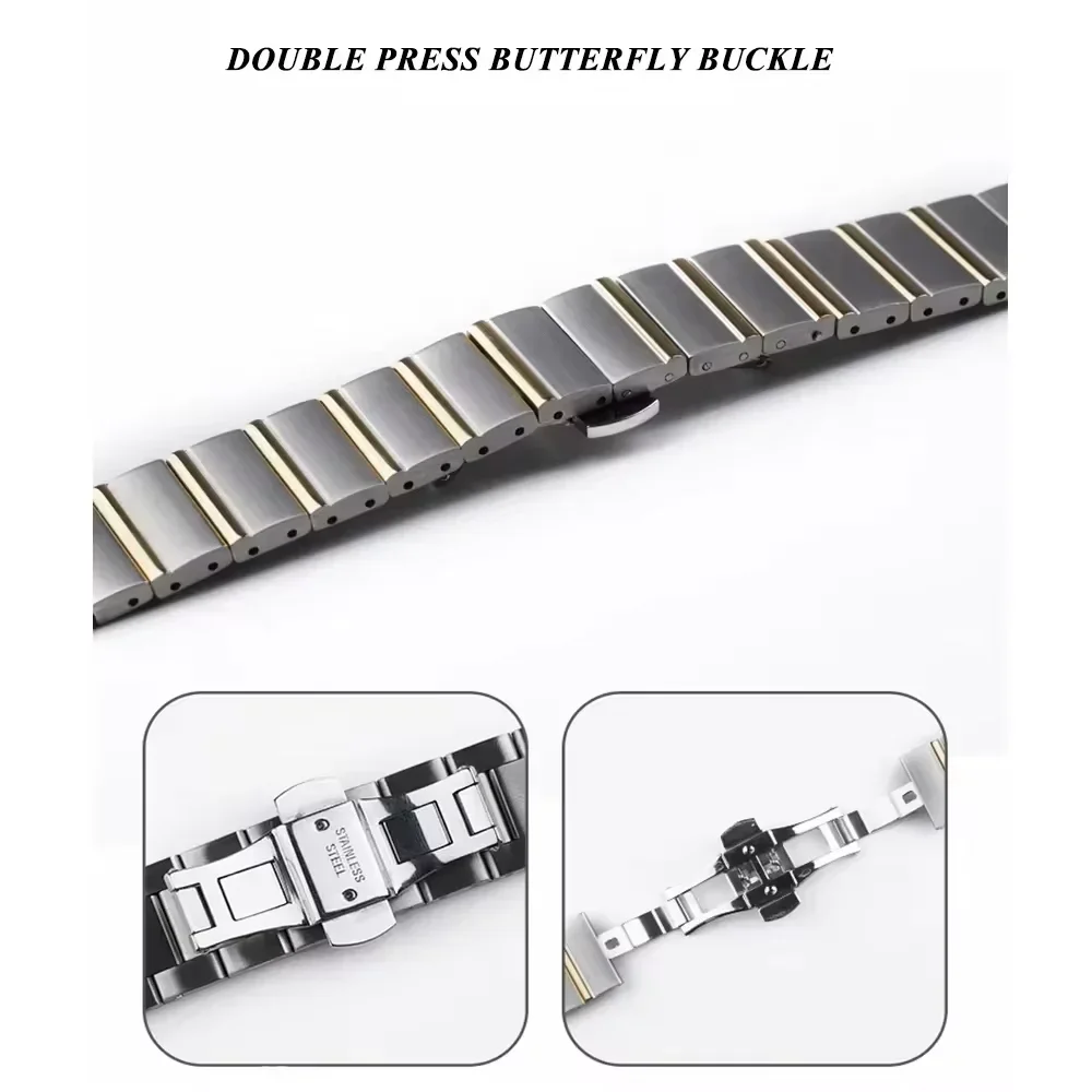 18mm Women's Luxury Metal Watch Bracelet Replacement