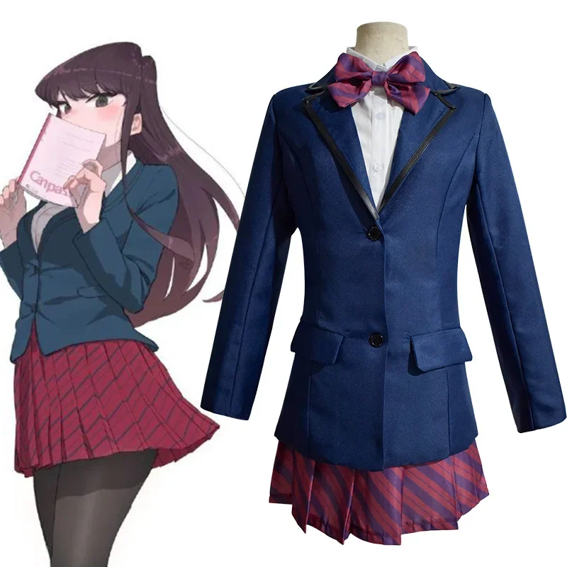 

Anime Komi Can't Communicate Shouko Komi Cosplay Costume Girls School Uniform Komi San Wa Suits Halloween Party Suit