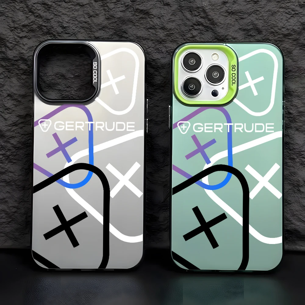 Fashion Letter G-Gertrudes Handyhülle für Apple iPhone 17 Air 16 16e 15 14 Plus 13 12 11 iPhone 17 Pro Max X Xs XR 8 Matte Cover