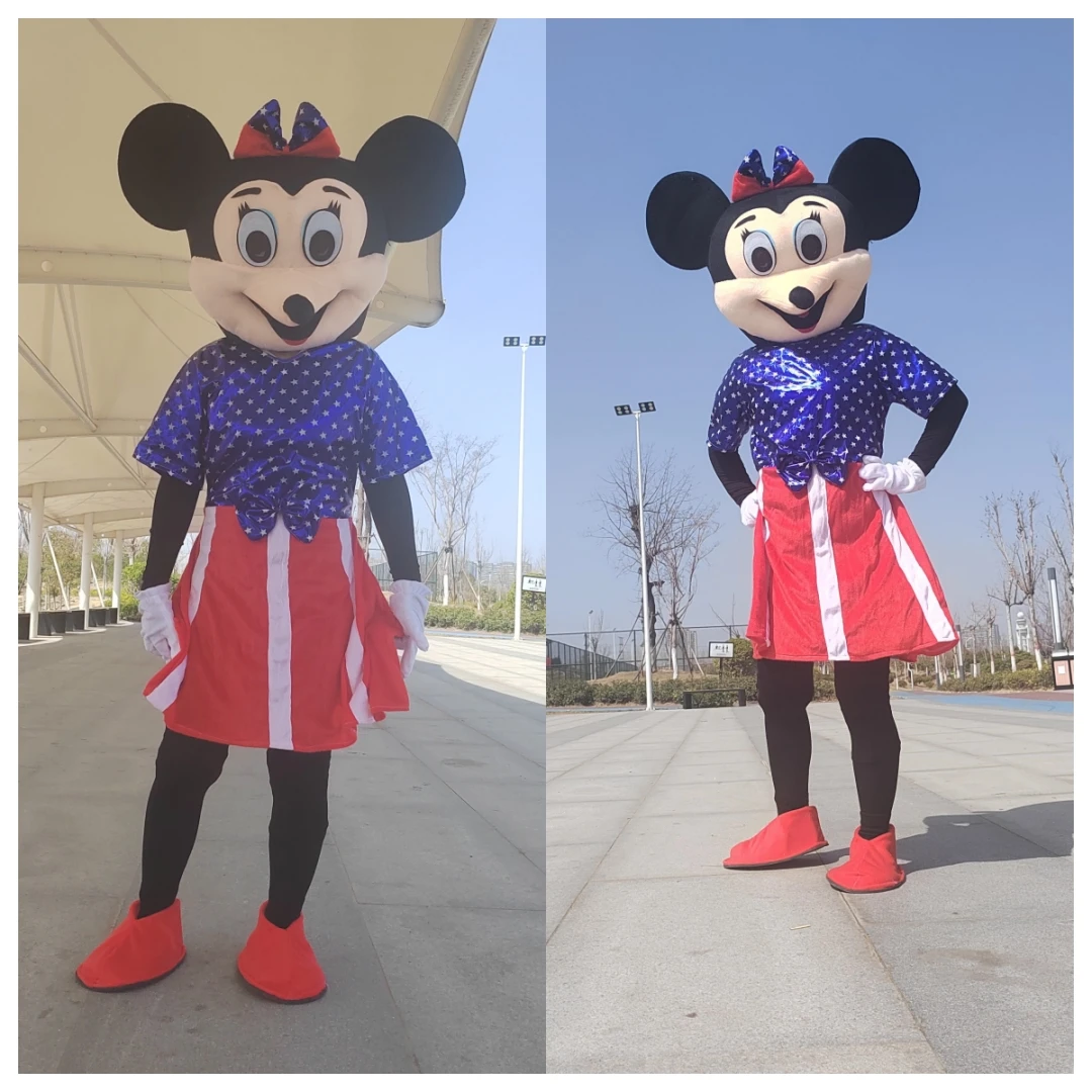 Cosplay Topolino Mascotte Costume Pasqua Cane Pooh Personaggio Dei Cartoni Animati Costume Pubblicità Costume Partito Costume Carnevale Animale