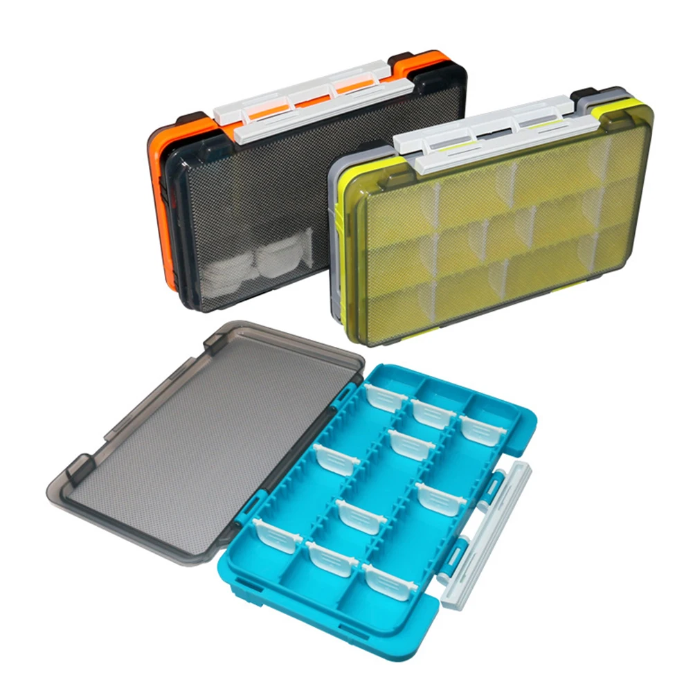 Fishing Box Tackle Boxes Waterproof Universal Lure Storage Portable  Compartments Shockproof Adjustable Patch Outdoor Fishing