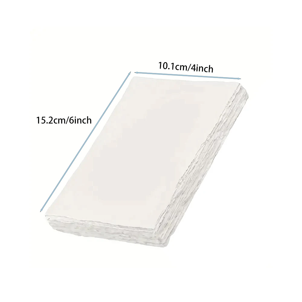20 Sheets Watercolor Paper 300 gsm 4 x 6 inch Rough/Textured Handmade Paper White Cotton Paper for Art Wedding Invitations Cards 3