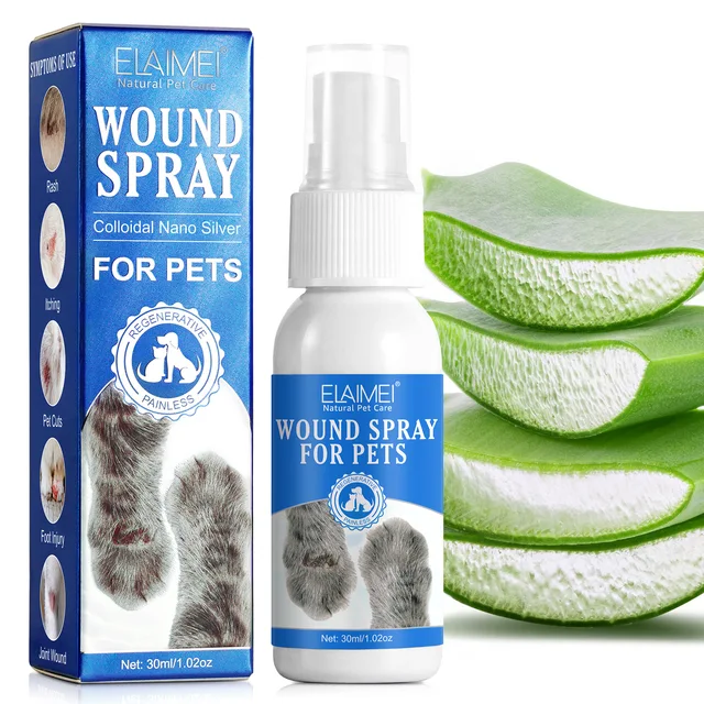 Silver Grade Wound Spray for Pets Colloidal Silver Wound and Skin Care for  Dogs & Cats Helps with Rashes, Hot Spots Itch - AliExpress