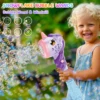 VATOS Auto Bubble Wands Maker Gun X2 with Light & Music for Girls Boys Fantasty Bubble Maker Machine Bubble Refill Party Gift 2