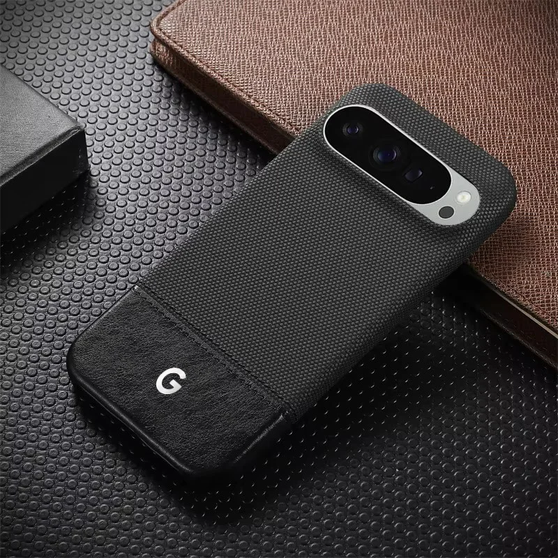 Elegant High-Texture PU Leather Splicing Fabric Case with Magnetic Charging