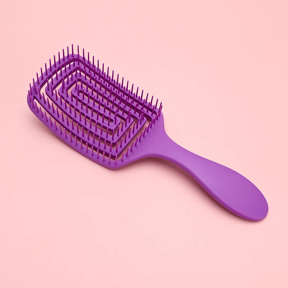 Antiestático Tangled Hair Comb, Air Cushion Comb, Hollow Out Massagem, Wet Curly Hair Brushes, Barber Styling Tool, Atacado