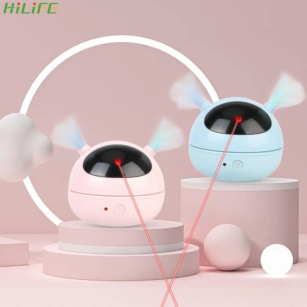 

360 Degrees Rotating Laser Light Electric Robot Teasing Cat Funny Cat Stick Feather Smart Cat Toys