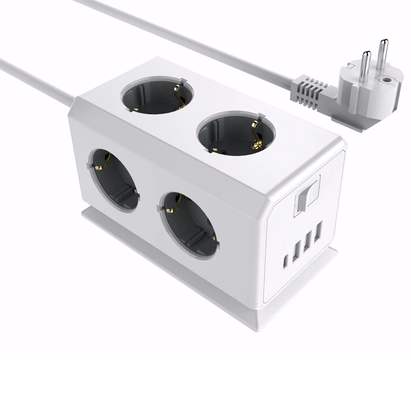  EU  Ʈ ť, 6 Ǵ 12 AC ܼƮ, 4 USB Ʈ, 2M Ǵ 1.5M ̺ Ƽ   ,  ġ 