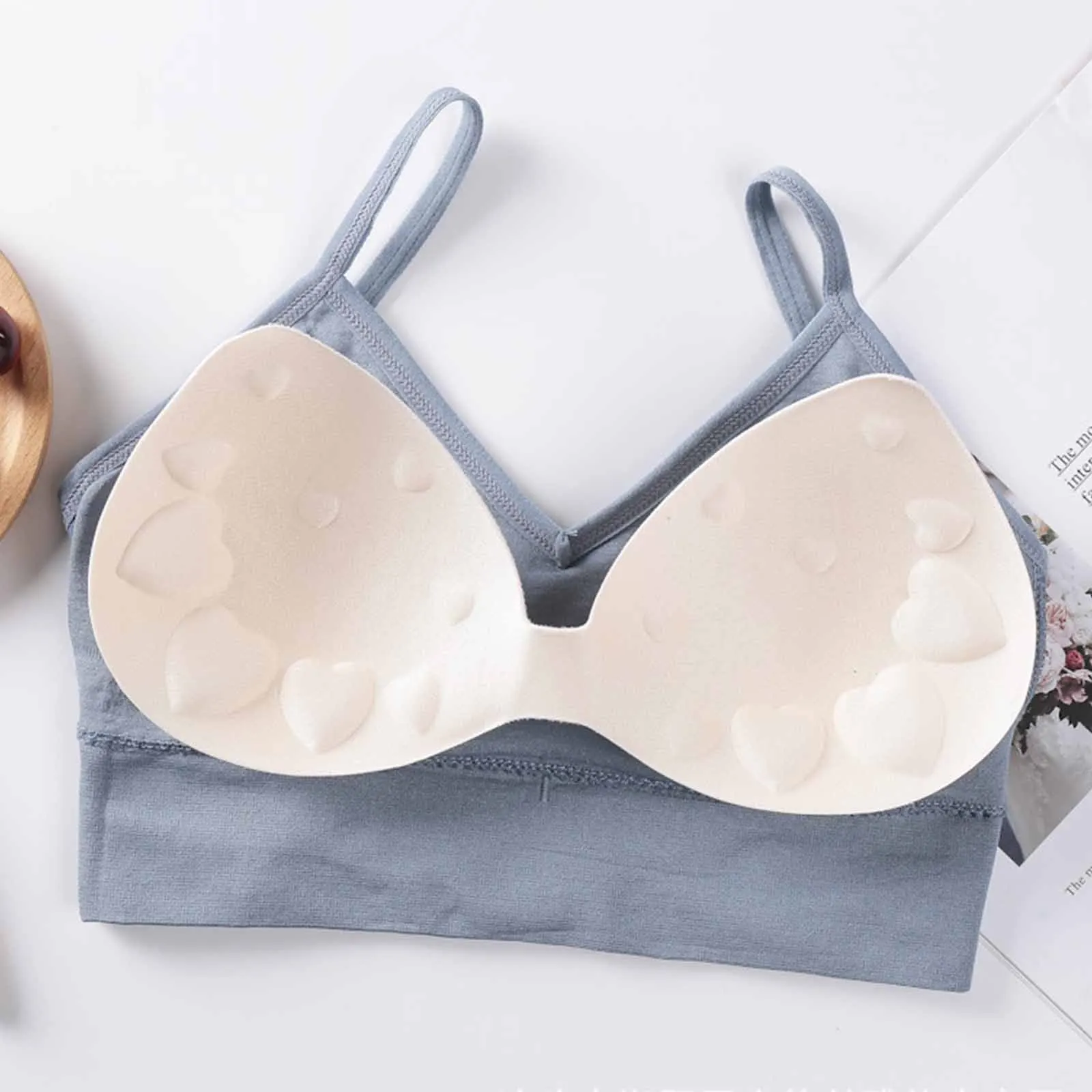 Padded Bra Sexy Womens Crop Tops Vest Tank Tops Lady Summer Sexy Lingerie Intimate 9 Colors Wire Free Active Bra