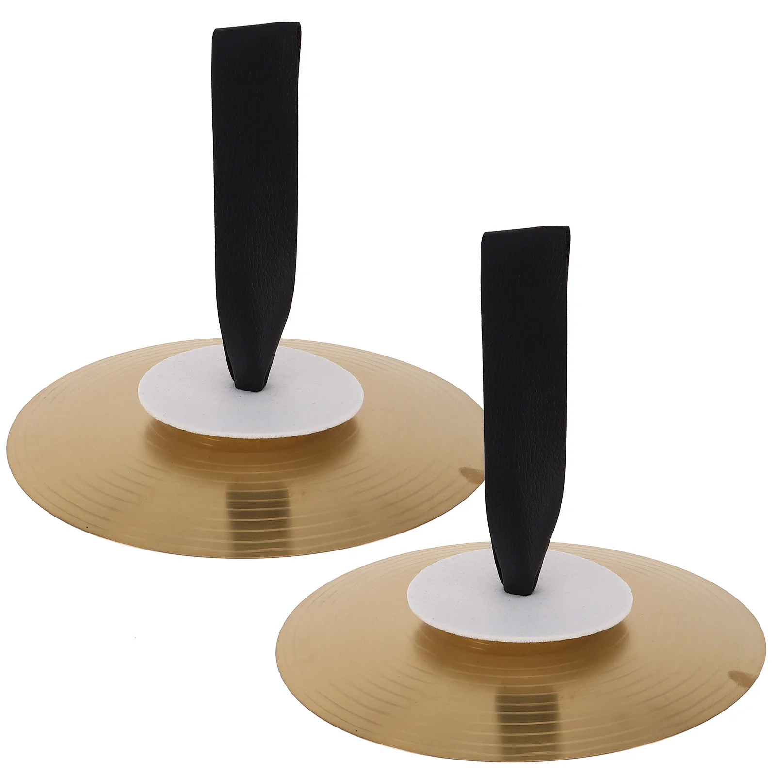 1 Pair Metal Hand Cymbals Clear Hand Cymbals Bright Sound School Performances Band Practices