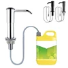 Upgraded Kitchen Sink Soap Dispenser Extended Tube Pump Dispenser Sink Countertop installation for Detergent and Hand Sanitizer 1
