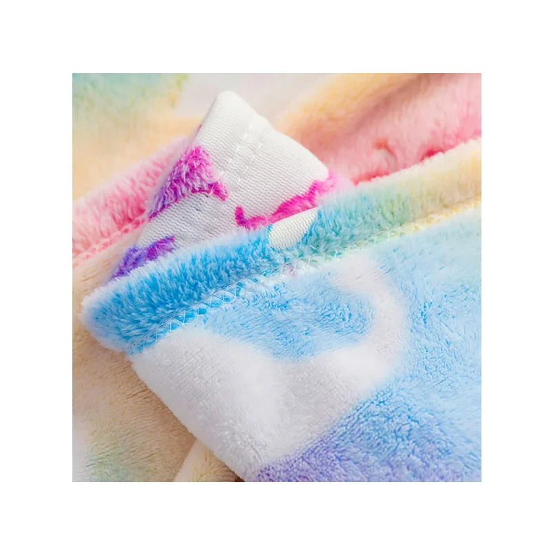 Night Light Mermaid Blanket Children's Sleeping and Nap Blanket Flannel Warm Foot Cover Children's Sleeping Bag Kids Pajamas