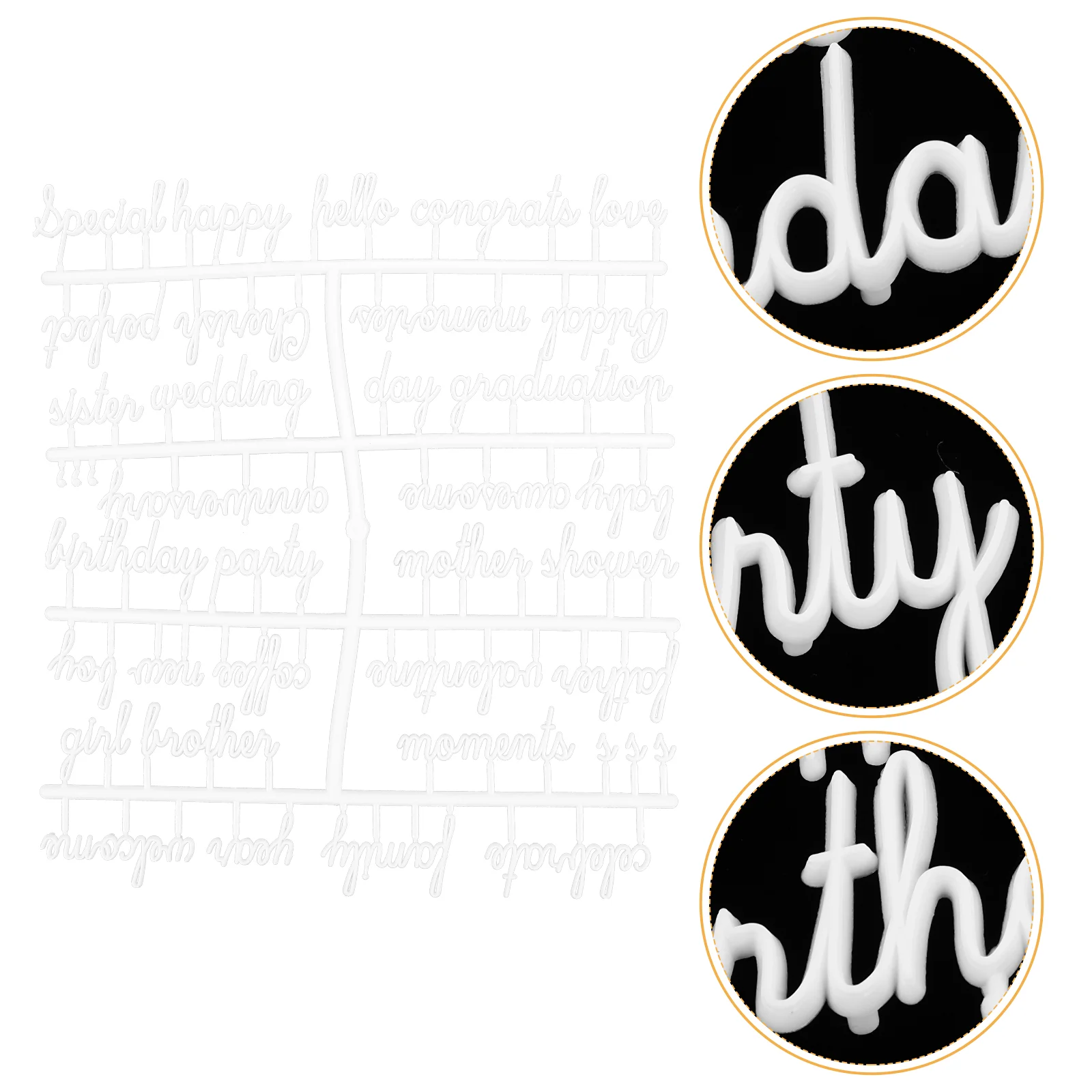 

2 Sets Felt Letters Teacher for Bulletin Board Plastic Message Supplies Craft Pendant